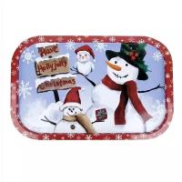 Поднос Nouvelle Home Christmas eve N9902711-5 красный/синий