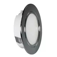 Точечный встраиваемый светодиодный светильник LED Polus LUX, 3,5W, 220V, хром, нейтральный белый