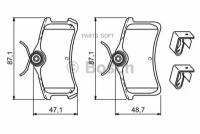 Колодки тормозные дисковые BOSCH 0986494274