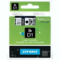 S0720770/43610 Картридж ленточный Dymo - 6 мм x 7м, пластиковый, текст черный/лента прозрачная LM 210D/280/PnP/420P/500TS/Rhino Pro 6000/5200/4200