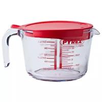 Pyrex Мерный кувшин 264P000/7046, 1000 мл, 2 предмета, красный