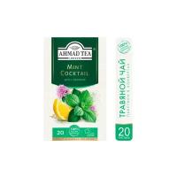 Чай травяной Ahmad tea Healthy&Tasty Mint cocktail в пакетиках, 20 пак