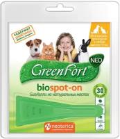ГринФорт (GreenFort neo) БиоКапли для кошек, кроликов и собак весом до 10кг, 1мл
