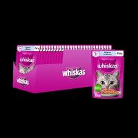 Корм для кошек WHISKAS форель, лосось рагу пауч 75г (упаковка - 28 шт)