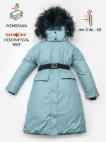 Пальто Orso Bianco зимнее Ноэми TF300 гр., размер 140 айсберг