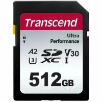 Карта памяти Transcend 512Gb 340S SDXC UHS-I U3 V30 (160/90 MB/s)