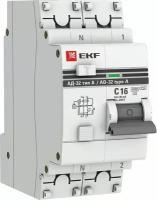 Автомат дифференциальный EKF PROX 1P+N 16А С