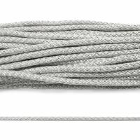 Шнур плетеный 6 мм*100 м, полипропилен (6-16 серебро - светло-серый)