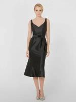 Вечернее платье миди LO черное (50)