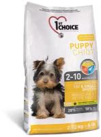 Сухой корм 1st CHOICE Puppy Toy & Small Breeds для щенков декоративных и мелких пород, курица, 2,72 кг