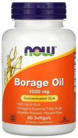 Borage Oil 1000 мг (Масло Огуречника) 60 мягких капсул (Now Foods)