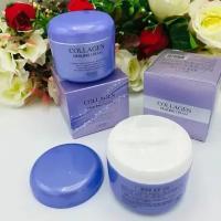 JIGOTT Питательный ночной крем для лица, шеи и зоны декольте с коллагеном и алоэ вера Корея Collagen Healing Cream, 100 мл