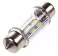 Автолампа Диод T11(C5w) 12v 6 Smd Диодов 1-Конт 36мм Белая Skyway Cалон, Номер Skyway арт. S08201179