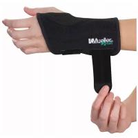 Бандаж на запястье Mueller Fitted Wrist Brace на левую руку, размер LG/XL, черный