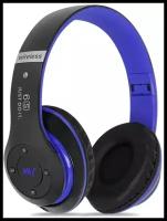 Наушники Blue Беспроводные игровые Bluetooth 5.0 наушники 6S Wireless / Беспроводные наушники накладные, складные/ Синие