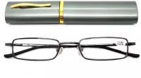 Готовые очки для чтения ручка узкая (+2.75) цвет серый, РЦ 62-64