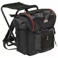 Рюкзак-стул Abu Garcia Rucksack Standard with Backrest, 58x40x50см, 20л, Black/Red