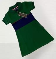 Платье, размер 8-9 лет, зеленый