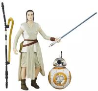 Фигурка Hasbro Звездные войны: Чёрная серия. Рей и BB-8 (B3836), 15 см