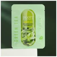 Тканевая маска Jigott натуральная, с экстрактом зелёного чая, 27 мл