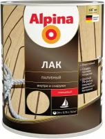 Лак яхтный (палубный) Alpina, алкидно-уретановый, глянцевый, 0,75 л