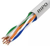 Кабель витая пара для локальной сети LAN UTP4 CAT5E 24AWG Cu RIPO 100 метров 001-112012/100