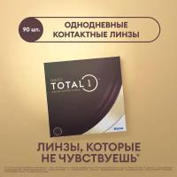 Контактные линзы Alcon Dailies Total1, 90 шт., R 8,5, D -2,5