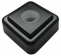 Кнопка звонка (выключатель для бытовых электрических звонков) Тритон ВЗ1-01 черн./черн