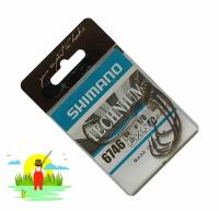 Крючок Офсетный рыболовный SHIMANO 6746 № 1/0 6 шт. / Крючки для рыбалки Японские