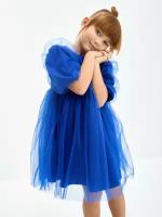 Платье для девочки, KOGANKIDS, 591-244-08, синий, 98 / 3 года