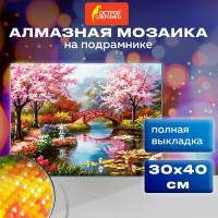 Картина стразами (алмазная мозаика) 30*40 см, остров сокровищ 