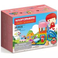 Магнитный конструктор MAGFORMERS 717008 Town Set - Ice Cream 22 дет