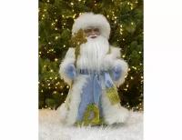 Фигура под ёлку ДЕД мороз в голубой шубе и белой шапке, 30 см, Triumph Tree 84675