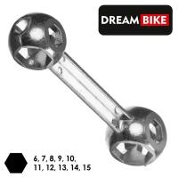 Ключ Dream Bike «косточка», 10 размеров, 6-15 мм, цинковый сплав