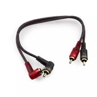 Кабель Урал 2RCA – 2RCA (RCA-BV03M), 0.3 м, черный