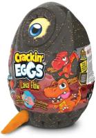 Мягкая игрушка в яйце, Динозавр, Crackin'Eggs, Лава, 22 см, оранжевый/серый
