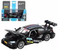 Автопанорама Машина Автопанорама BMW M3 DTM, черный, 1/32, свет, звук, инерция, в/к 17,5*13,5*9 см - JB1251316