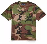 Футболка Polo Ralph Lauren L подростковая камуфляжная из хлопкового джерси Big Boys Camo Jersey Pocket T-Shirt