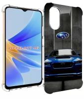 Чехол MyPads subaru субару 1 мужской для OPPO A17 задняя-панель-накладка-бампер