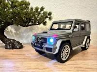 Инерционная машинка Mercedes-benz Мерседес Гелендваген (Гелик) G Classe 1:24 22см - Серый