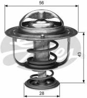 Термостат CHERY: TIGGO 02-08, V5 вэн 06- LEXUS: ES 12-, ES 89-97, ES 06-12, ES 96-08, IS II 05-, LS 89-94, LS 94-00, RX 08-, RX 00-03, RX 03-08 MITS Gates TH31282G1