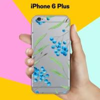 Силиконовый чехол на Apple iPhone 6 Plus Голубика / для Эпл Айфон 6 Плюс