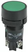 Кнопка SB-7 «Пуск» d22мм 1з+1р 240В зел. IEK BBT40-SB7-K06