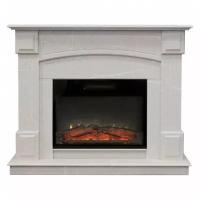 Электрокамин RealFlame Carolina Marble с очагом Kendal 24 Мрамор бежевый (WT-F714)