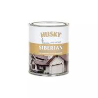 Краска акриловая HUSKY Siberian для дерева с воском полуматовая белый 0.9 л 0.9 кг