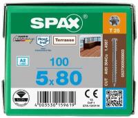 Шуруп Spax-D для террасной доски 5*80 100 шт