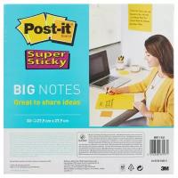 Блок-кубик мега Post-it Super Sticky BN11, 280х280, неон желтый (30 л)