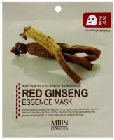 MIJIN Маска для лица тканевая красный женьшень, 25 гр MIJIN RED GINSENG ESSENCE MASK