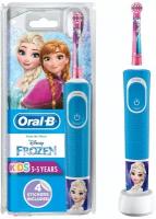 Электрическая зубная щетка Oral-B Vitality Kids Frozen D100.413.2K, голубой