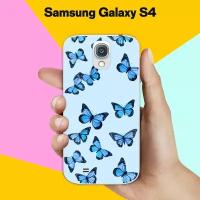 Силиконовый чехол на Samsung Galaxy S4 Бабочки / для Самсунг Галакси С4
